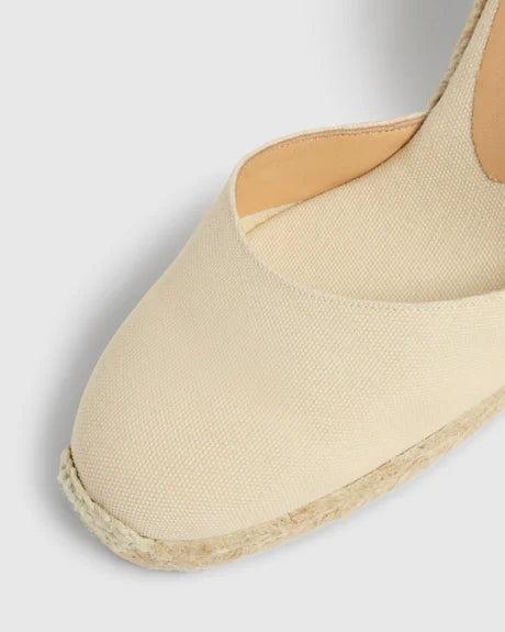 Carina 8 Ivory Wedge Espadrille