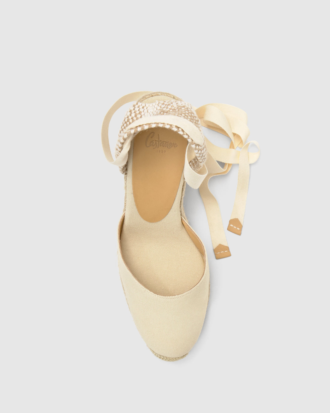 Carina 8 Ivory Wedge Espadrille