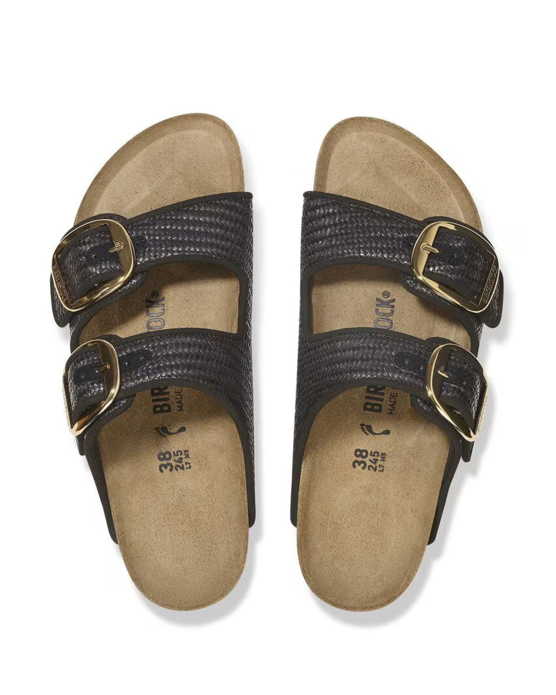 W Arizona Big Buckle Black Raffia 1029033