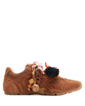 Atlas Mesh Tan Suede Sneakers - side view