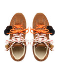 Atlas Mesh Tan Suede Sneakers - top style view