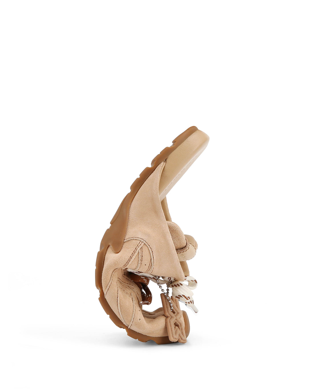 Atlas Slide Beige Suede