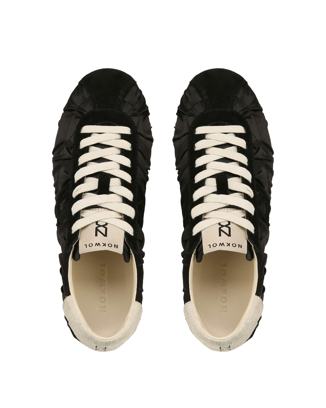 Avenue Black/Off White Satin