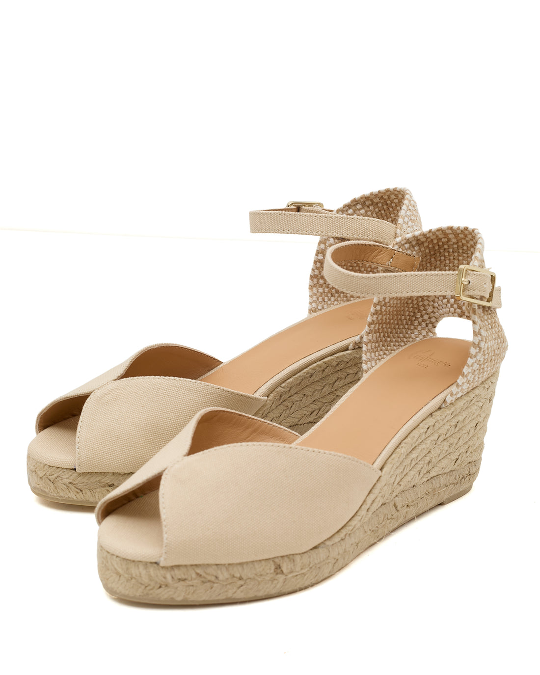 Bianca 6 Ivory Wedge Espadrille