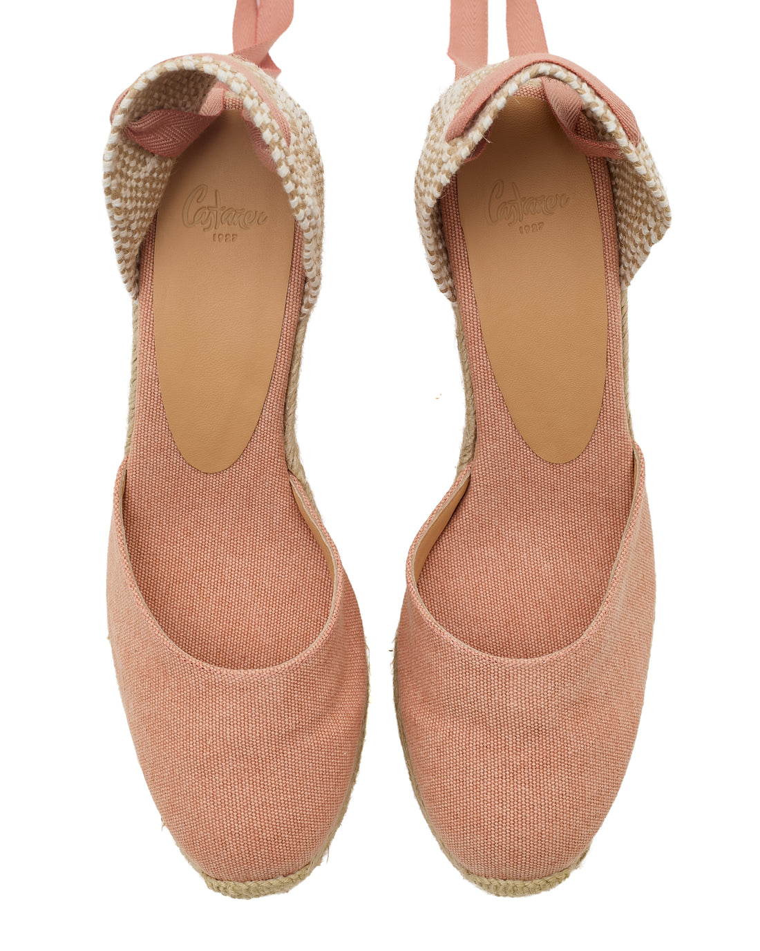 Carina 8 Peach Wedge Espadrille