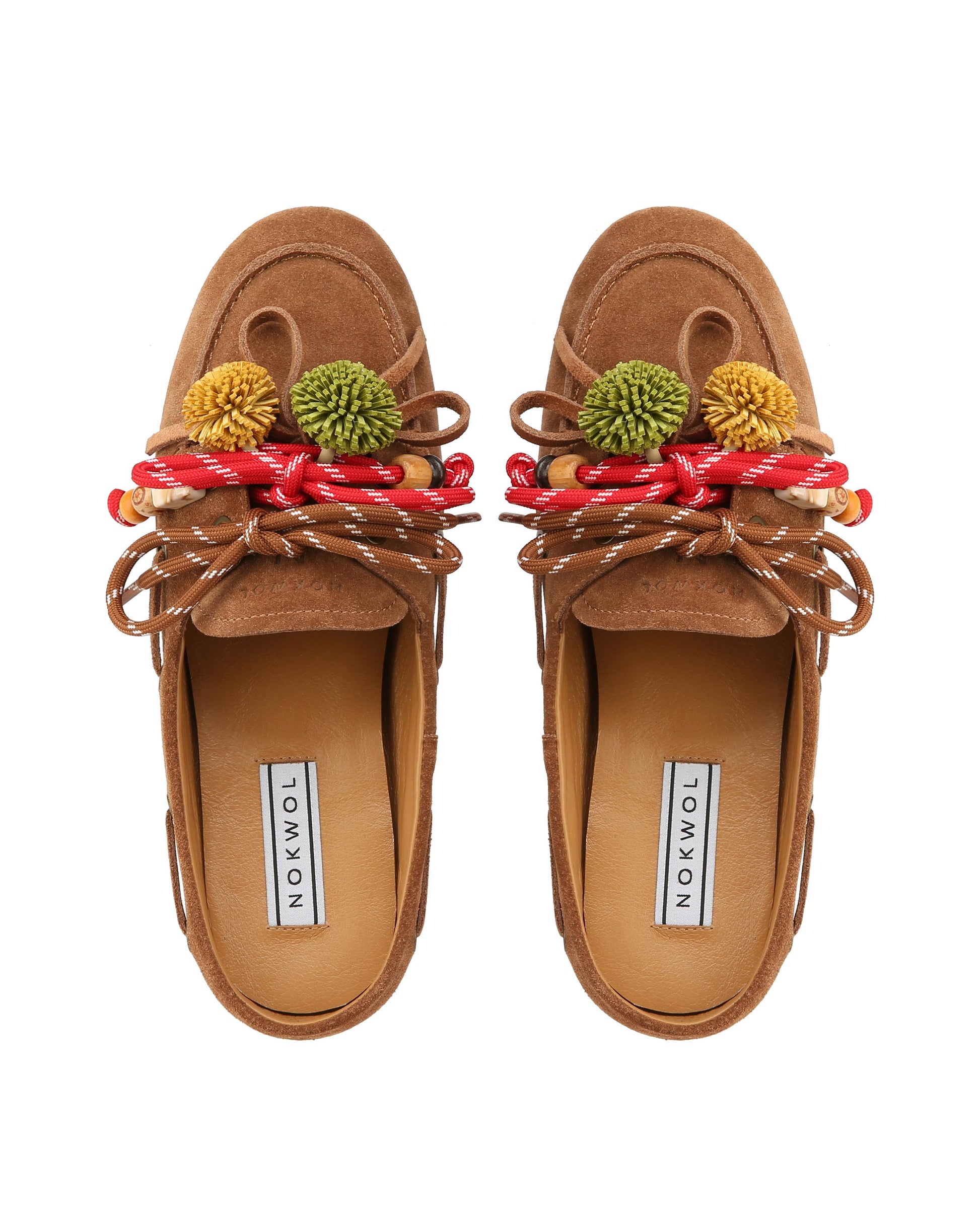 Coco Summer Tan Suede Loafers - top view