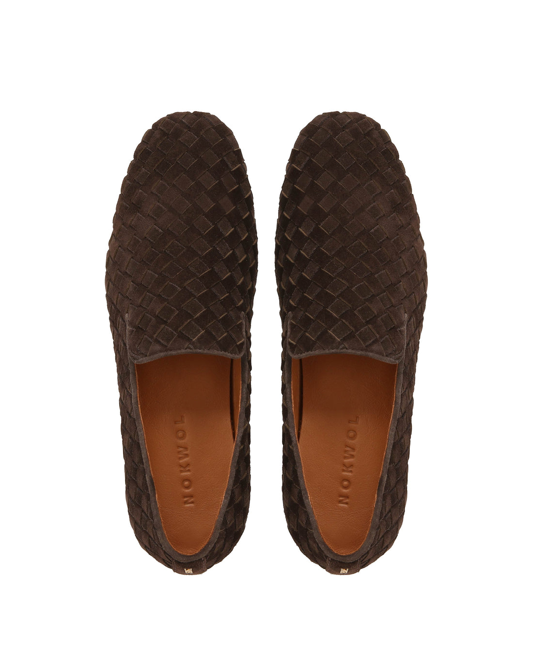 Nav M Brown Small Weave Suede