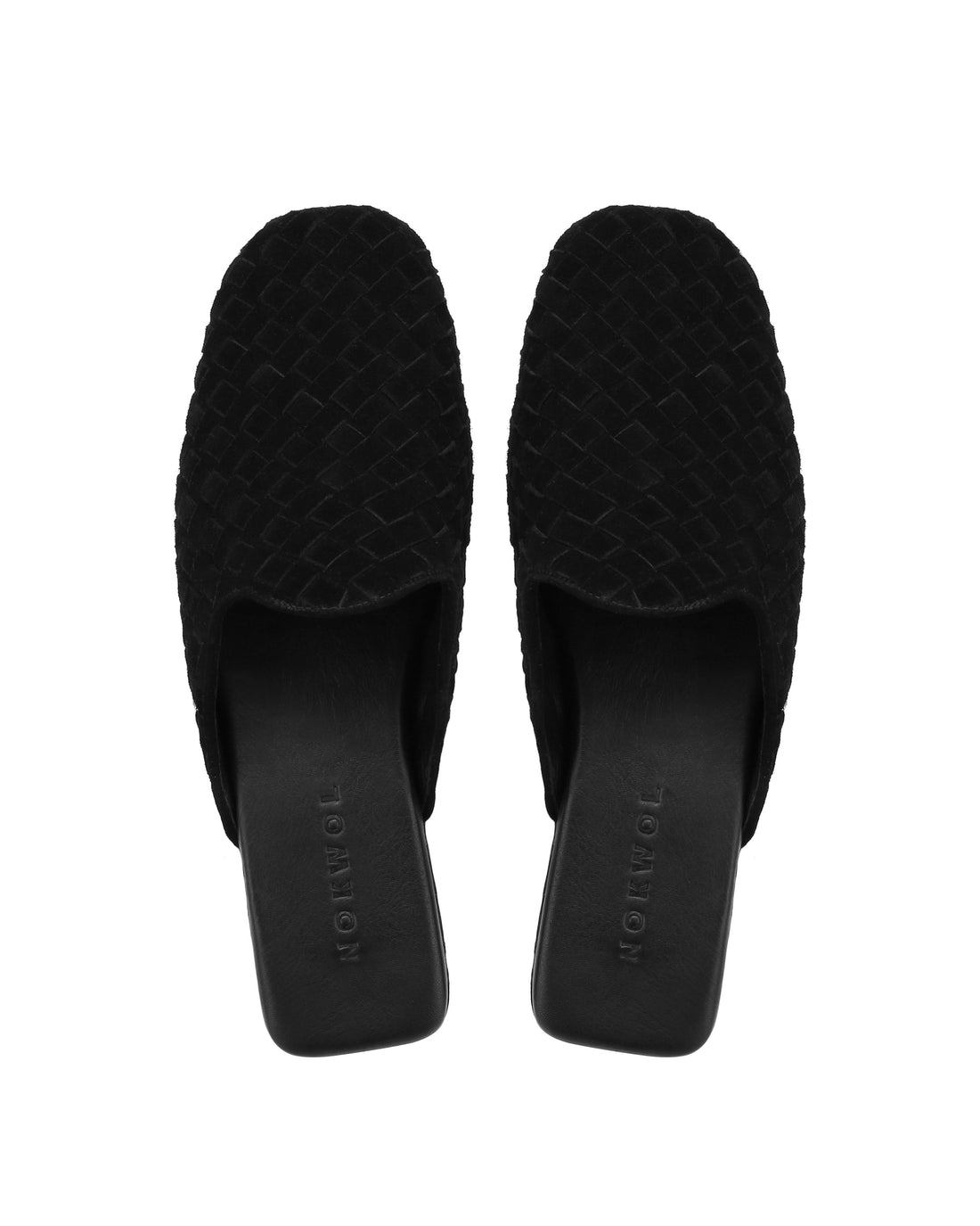 Spencer M Black Small Weave Suede