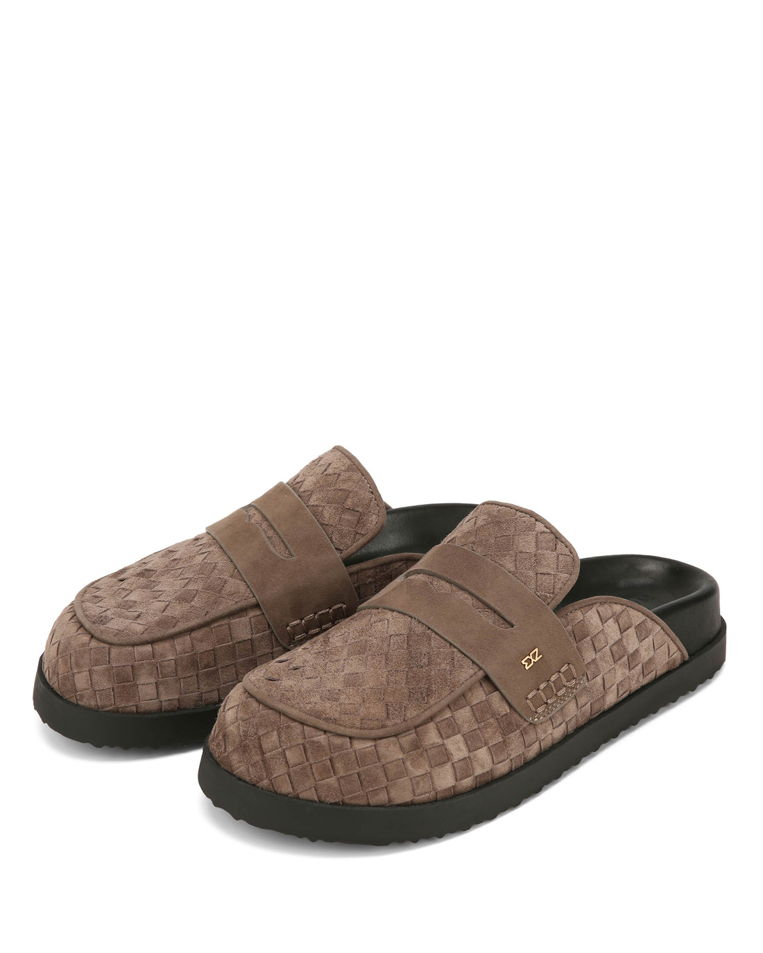 Terri Small Weave Taupe Suede