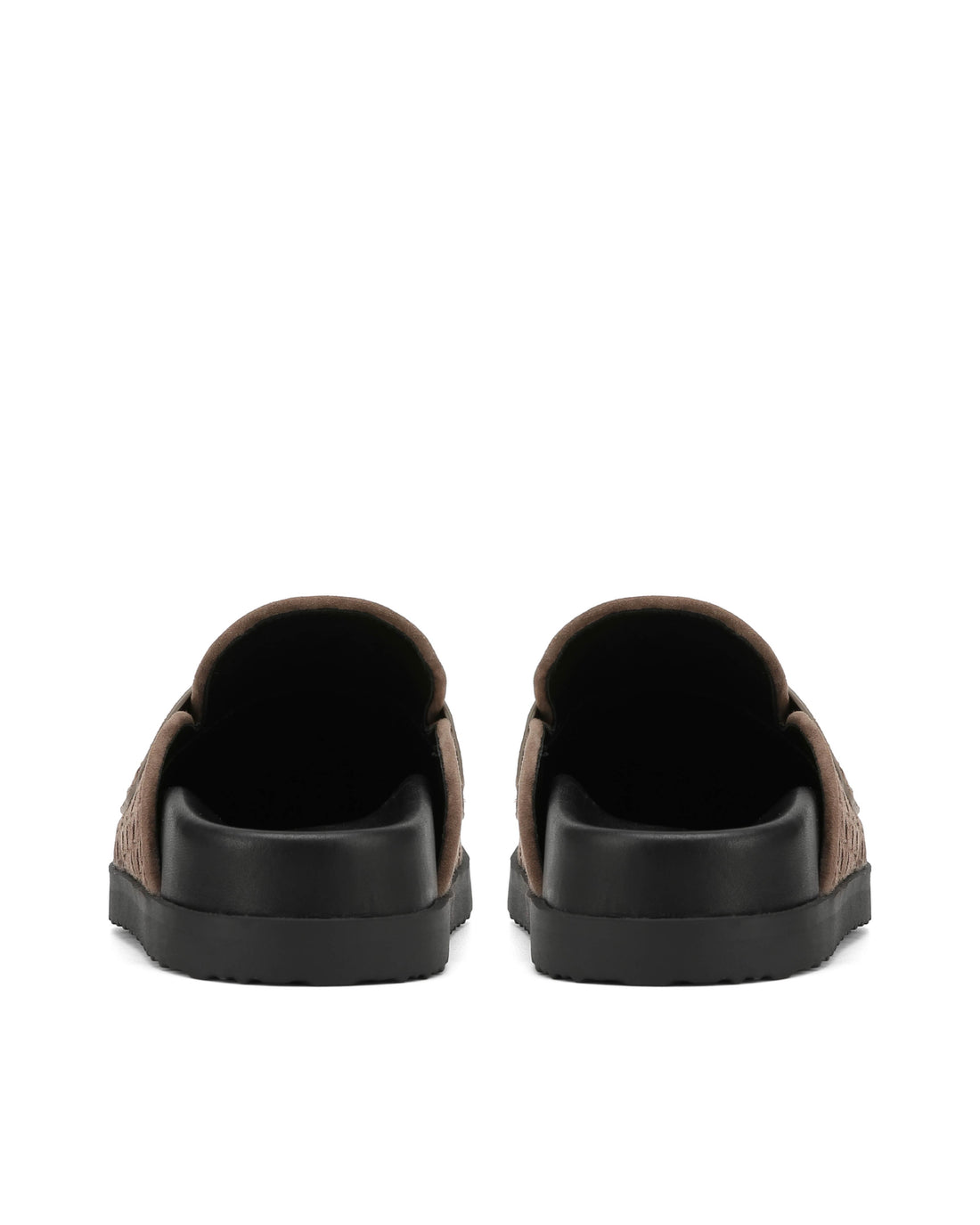 Terri Small Weave Taupe Suede