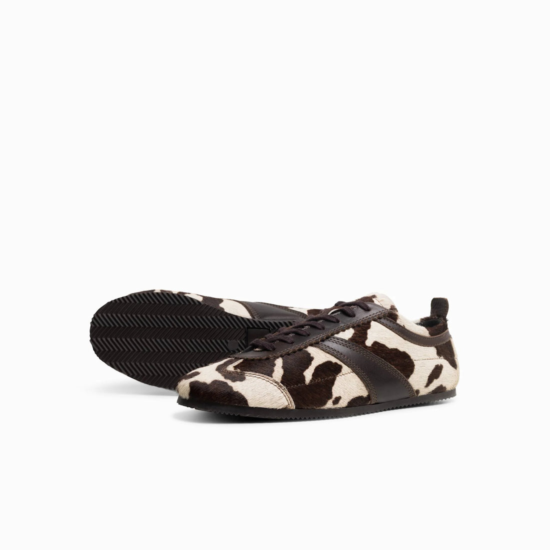 Ghost White/Brown Cowhide 1257